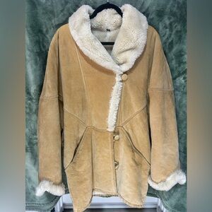 Vintage Express Avenue De L’Opera Tan Leather Coat